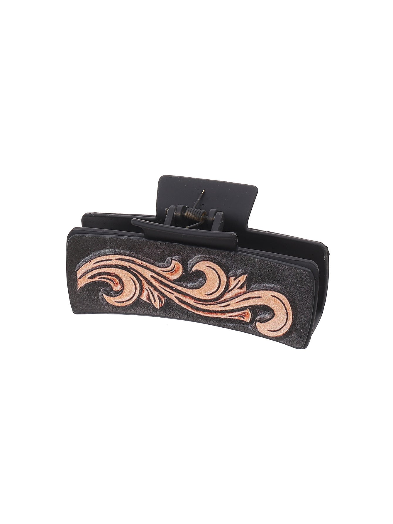 Wholesale Western Wind Denim Wind Sunflower Leather Hairpin Women's Shark Clip Grab Clip